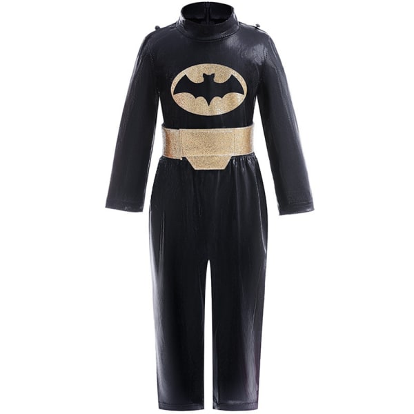 Batman Cosplay-dräkt för småbarn, topp + byxor + cape 120cm