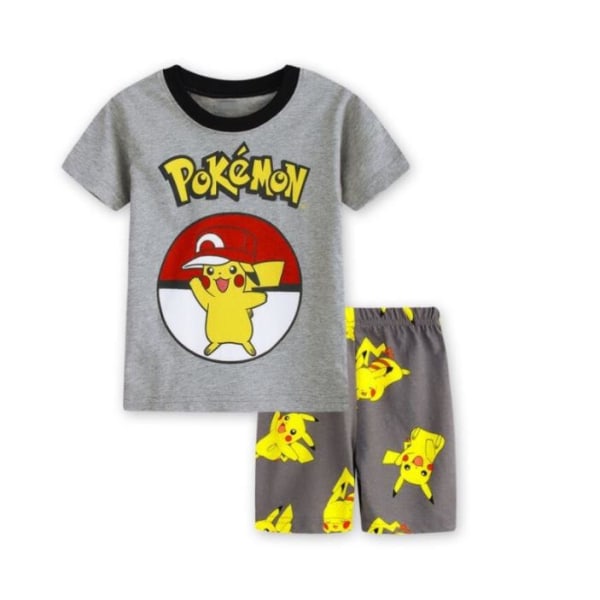 Barn Pojkar Flickor Tecknadt print Sovkläder Barn T-shirt Shorts Outfit Pjs Set A 6 Years