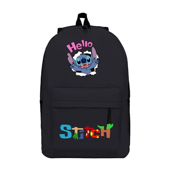 Stich Student Skolväska Stor Kapacitet Full Print Ryggsäck Påsk Present A 45x31x12cm