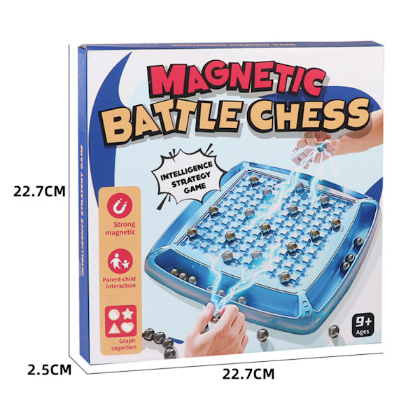 Magneettinen taistelushakki opettavainen tammi peli kannettava lauta juhlatarvikkeet shakkisetti kotiin 32PCS