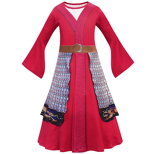 Halloween Karnevaali Cosplay Mulan Viitta Puku Tyttöjen Puku 120CM