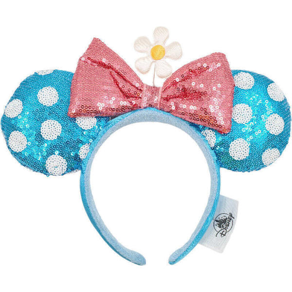 Flickor Kvinnor Rosett Paljetter Mickey Minnie Mus Öron Hårband Hårband Cosplay Prop D