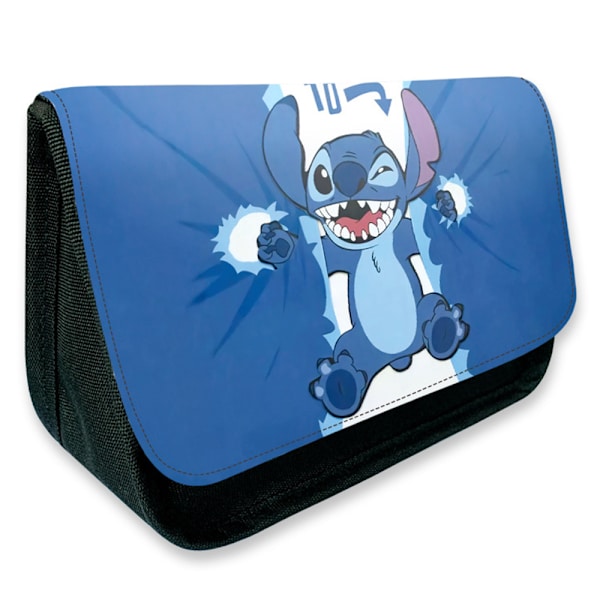 Barn Cartoon Stitch Pennfodral Canvas Brevpapperslåda Plånbok B