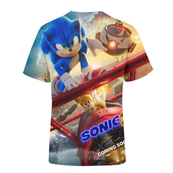 Sonic The Hedgehog T-shirt för barn Casual kortärmade toppar B 7-8 Years