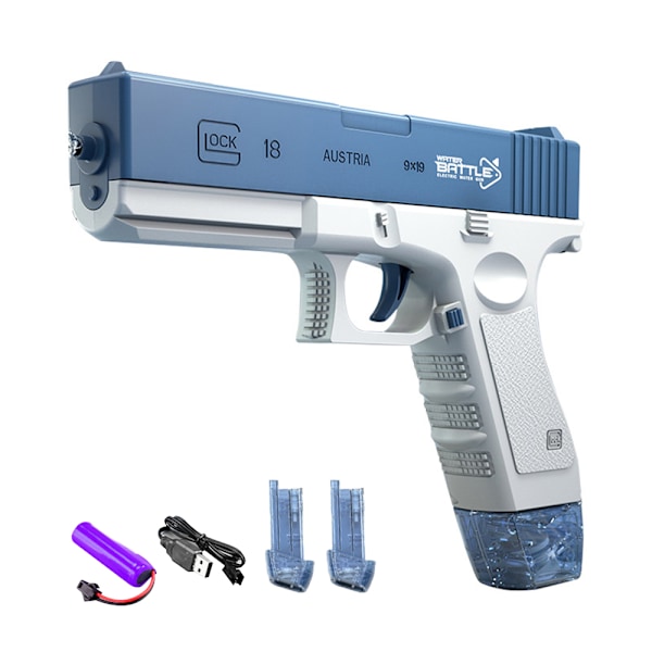 Elektrisk vattenleksak Automatisk vattenleksak med vattenleksak med hög kapacitet för sommarpoolen Blue clip version