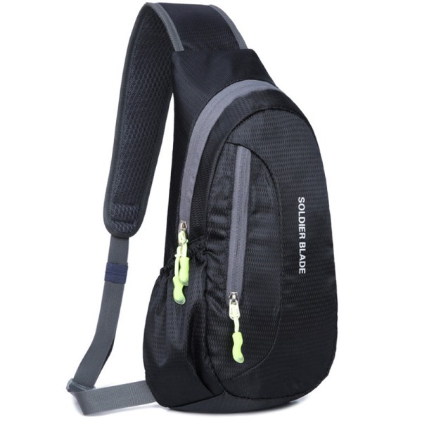 Vattentät Chest Pack Bag Climb Sport Outdoor Cykelryggsäck black 21*41*10cm
