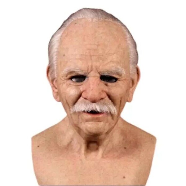Läskig cosplaymask för äldre huvudbonader Halloween-accessoarer B
