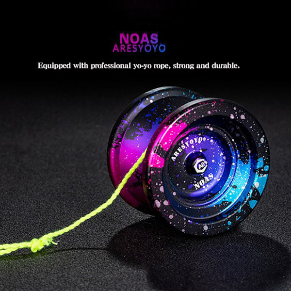 Metallspelversion YOYO-boll i aluminiumlegering Leksak för pojkar Black Pink Blue