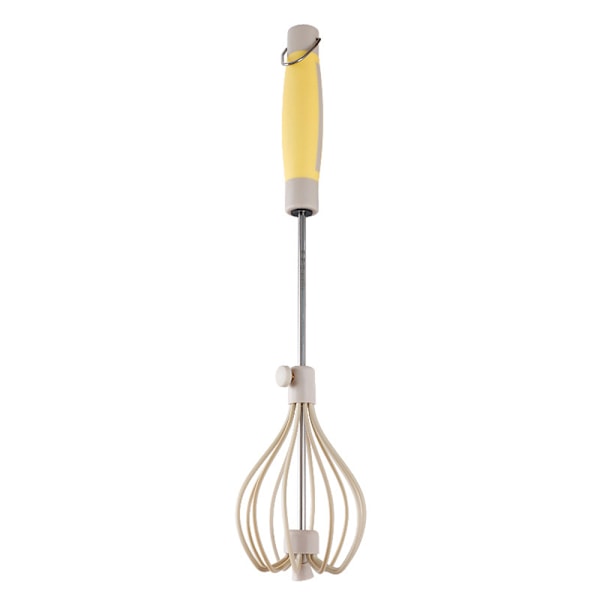 Halvautomatisk äggvisp Hand Push Mixer Stirrer Rotary Blender Rostfritt Stål