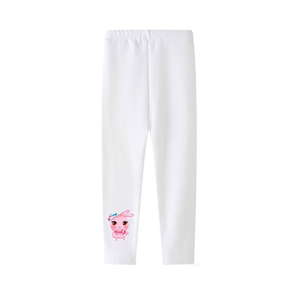 Tecknade Enhörning Tryckta Barn Flickor Skinny Leggings Byxor Byxor 2-12 År White 140cm