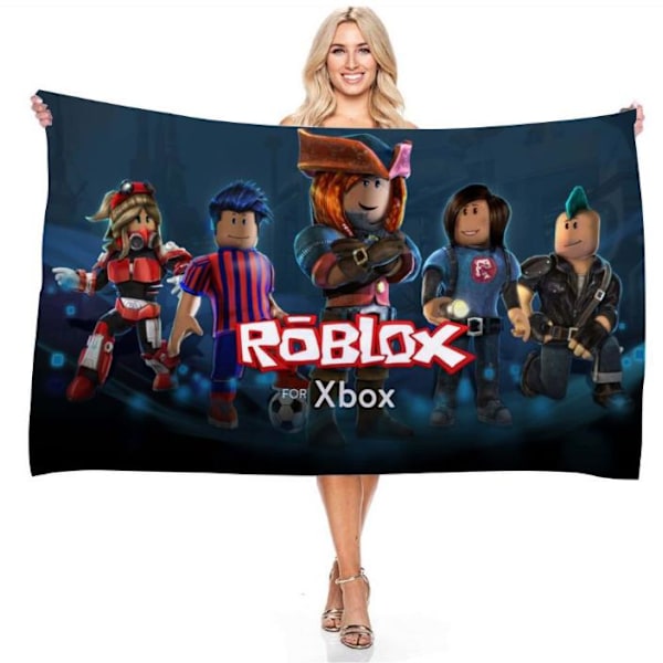 Roblox Mikrofiber Lätt Strandhandduk Snabbtorkande Reshandduk Bad C 75*150cm
