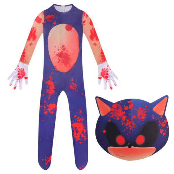 Sonic Performance Kostym Halloween Cosplay Fest Kostym 140y