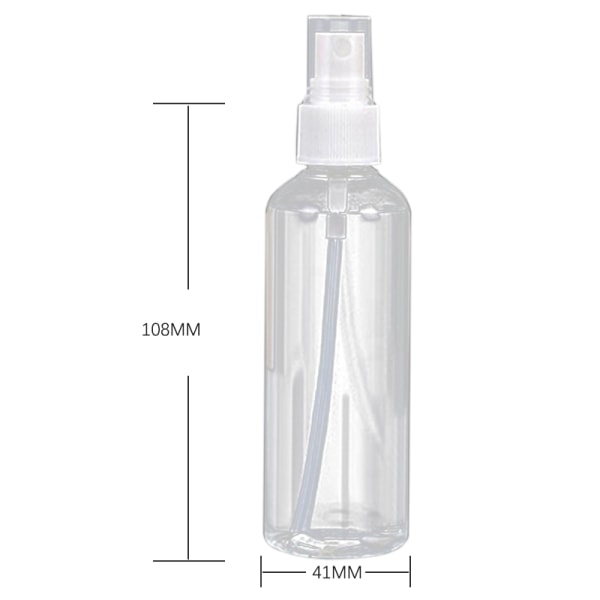 3 st Resor flytande plast transparent sprayflaska 3pcs 100ml