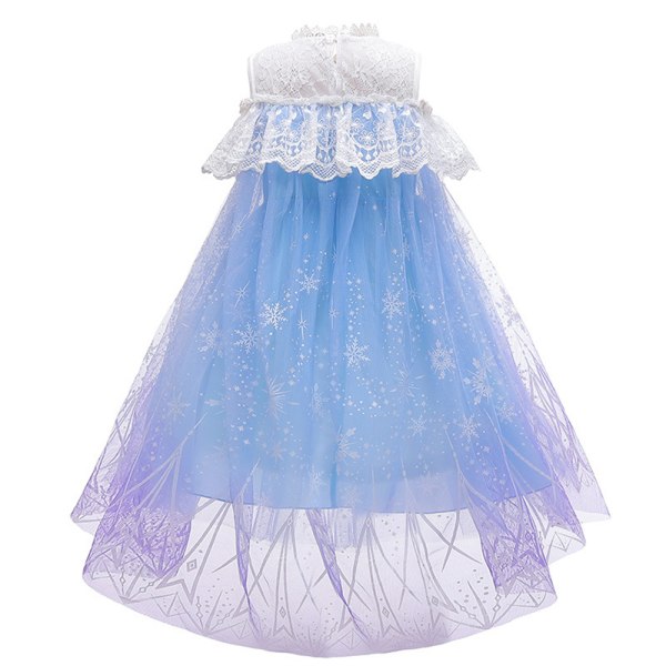 Frozen Elsa Princess Dress for Girl Födelsedagsfest Tutu Dress 110 cm