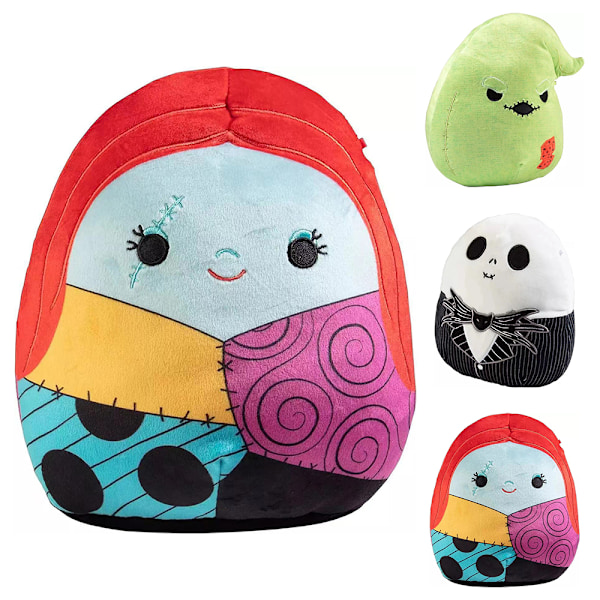 Joulupehmolelut Sally Jack Skellington Kauhuteema Pehmotyynysetti Painajainen ennen joulua Halloween-lahjat Hami melon 20cm