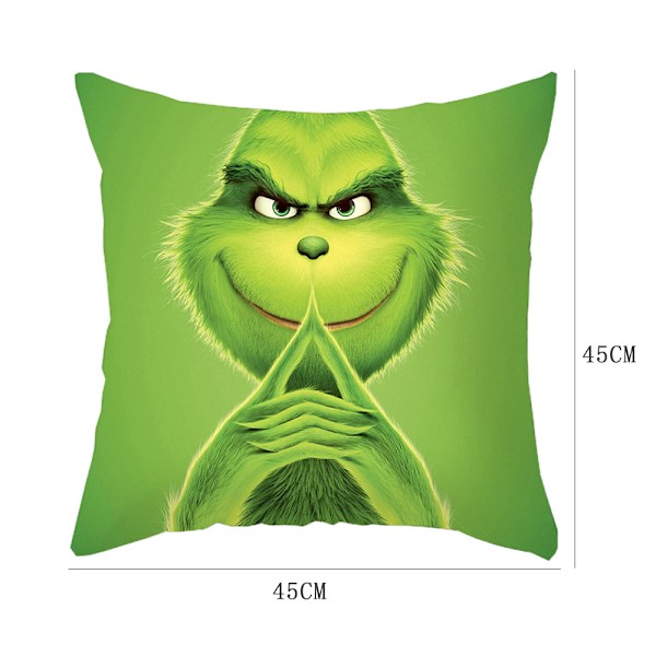 Julgrinch kuddfodral juldekor docka present D