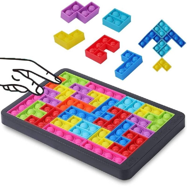 Pops it-leksak för barn Tetris Pedagogisk anti-stressleksak
