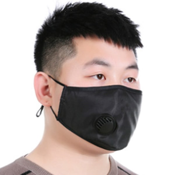 5-st masker PM2.5 Hälsoskyddande tvättbara masker Blå 5-st