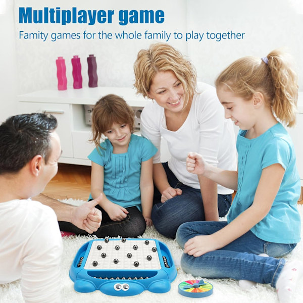 Uppgraderad Magnetisk Schackspelset, med Magnetiskt Spelbräde med 32 Magneter, Strategispel, Familjespel 32PCS
