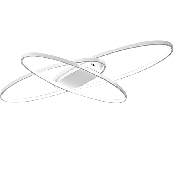 [3 dagers forsendelse] LED stuelampe taklampe - dimbar med fjernkontroll - moderne oval design - spisestuelampe takbelysning White