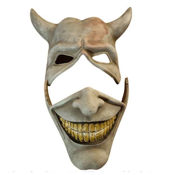 Skräckmask Kostym Film Halloween Cosplay Maskeraddräkt Grey
