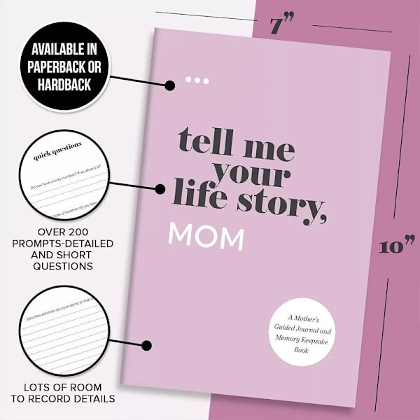 Fortæl mig din livshistorie, mor/far+: En guidet dagbog og minde-gave Dad
