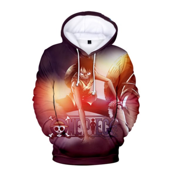 Pojke Flicka 3d Hoodie Mode Höst Vinter Demon Slayer Sweatshirt A 130cm