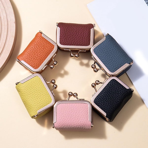 Läder Mini Smyckeskrin, Bärbar Retro Läder Myntplånbok Smyckeskrin med Lås, Reseringask Passar för Örhängen/Ringar/Halsband/Armband Blue