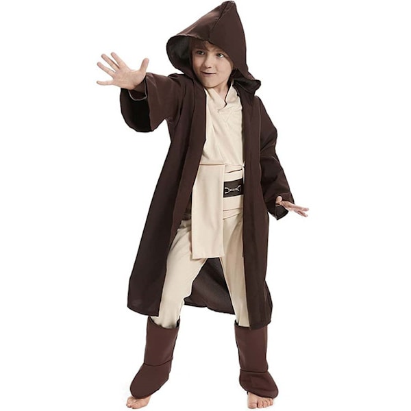 2024 Lasten Poikien Tähtien Sota Obi Wan Kenobi Jedi Ritari Asu Cosplay Puku M