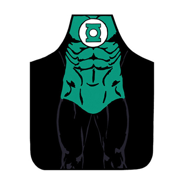 Kök Förkläde Wonder Woman Hulk Kock tryckt Justerbar Haklapp Green Lantern