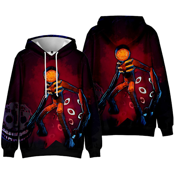 Barn 3d Hoodie Mode Höst Vinter Skibidi Toalett Sweatshirt B 140cm