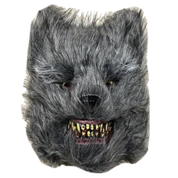 Djurplysch huvudbonader fest rekvisita för Halloween kostym fest Wild wolf 29*23cm