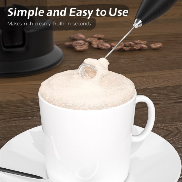 Mjölkkaffeskummare Elvisp Äggvisp USB Handmixer