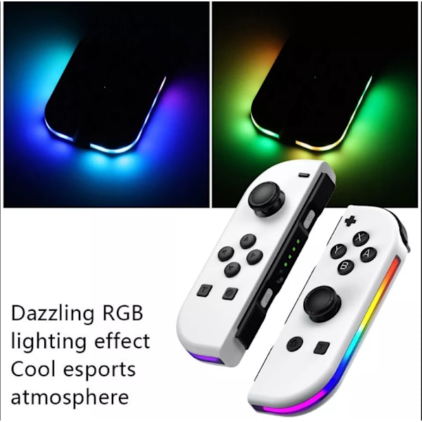Joypad-kontroll för Nintendo Switch, Trådlös Joypad-ersättning för Switch-kontroll, Vänster och Höger Switch White