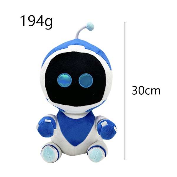 2024 Ny Astro Bot Plysch, 12\" Astro Bot Plushies Leksak för Fans Present, Mjuk Fylld Figur Docka för Barn och Vuxna, Födelsedag Julval för Barn