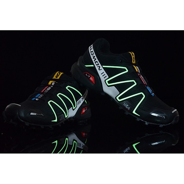 Salomon Speedcross 3 juoksukengät Black Milky White Fluorescent 45