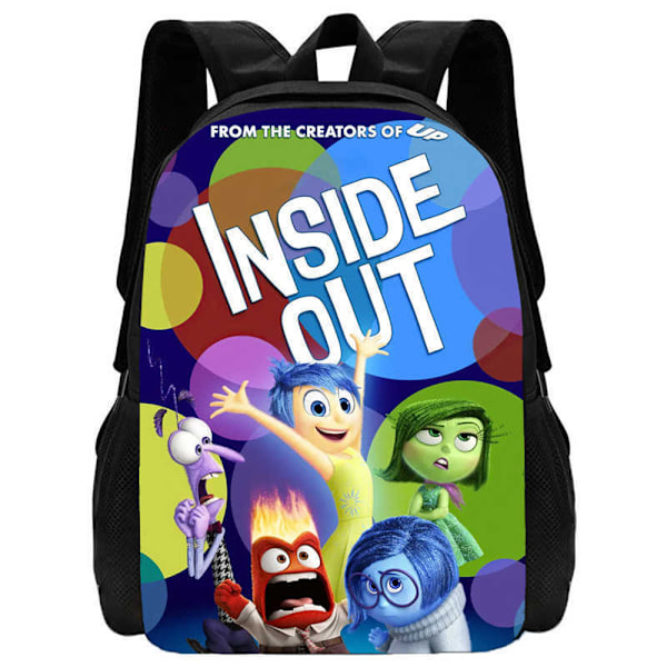 Inside Out 2 Reppu Lasten Juniorikoululaukku Matkaopiskelijan Olkalaukku C
