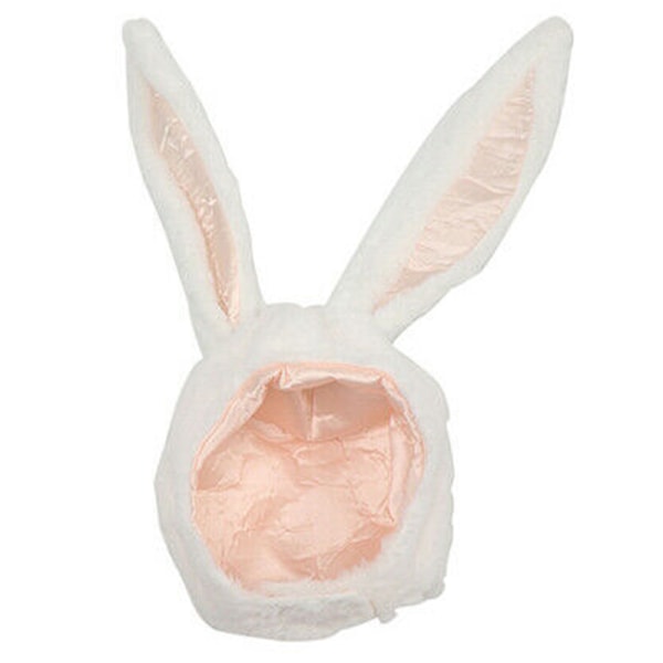 Bunny Ear Hat Påskhuvudbonader Ulldjurshuvudbonader Dress-up white
