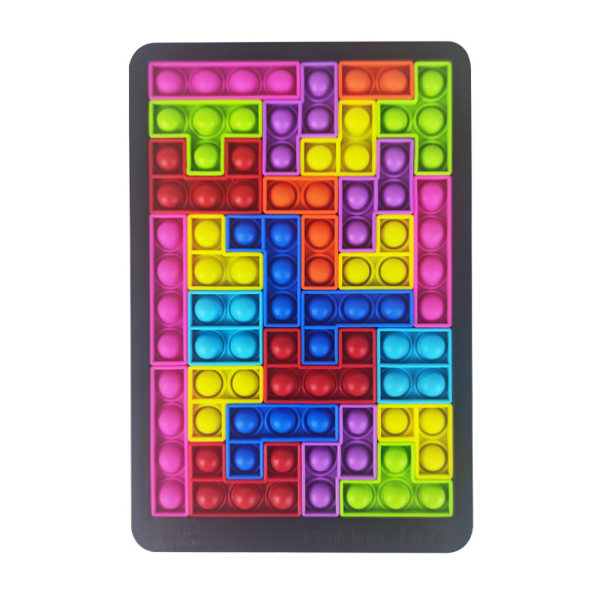 Pops it-leksak för barn Tetris Pedagogisk anti-stressleksak