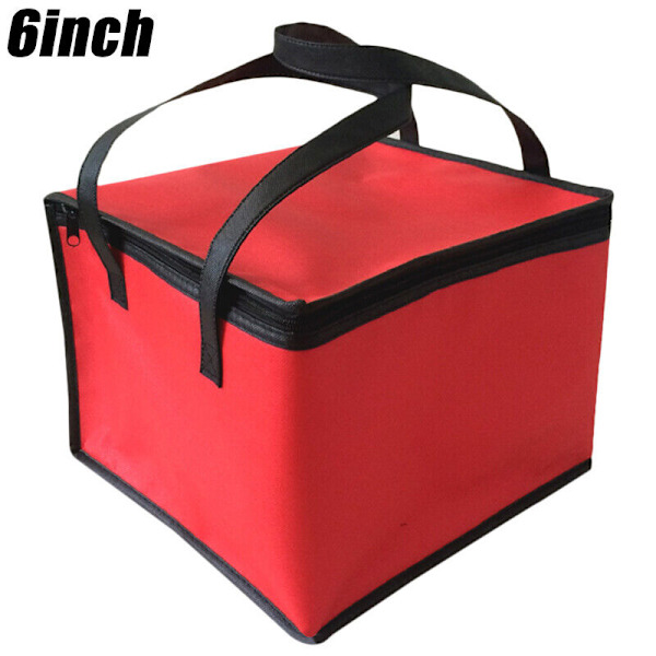 Moderigtig picnic taske _ Bærbar isoleringstaske _ Bento taske Udendørs picnic Voksen Børn Madopbevaringsboks red 8 inches