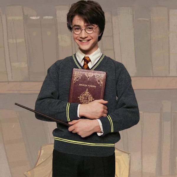 Harry Potter Aikuisten Neulepusero Gryffindor Ravenclaw Lythern Hufflepuff Topit C M