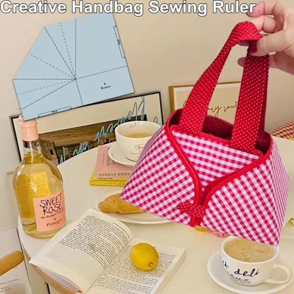 DIY Kangastaittuva Ruokakori Ompeluviivain Tilkkutyömalli Monitoiminen 8 inches