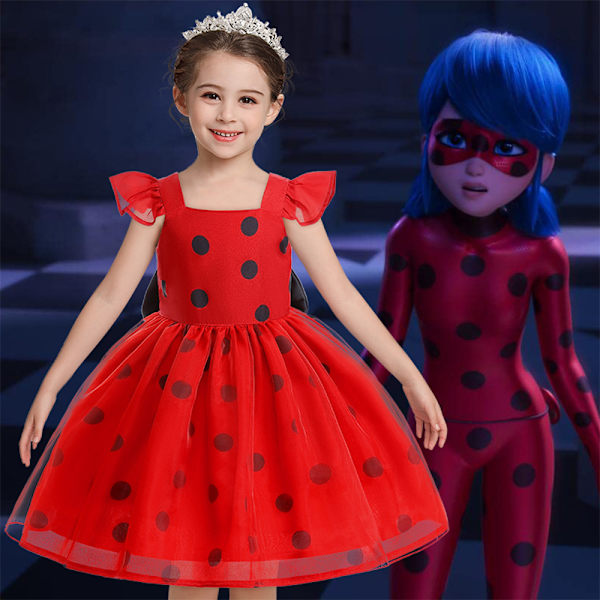 Wave Point Tyttöjen Mekko Prinsessamekko Halloween Cosplay Puku 100cm