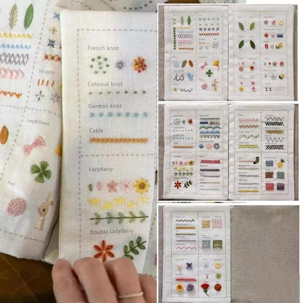 DIY Sybog, Broderisybog, Broderi Sybog, Broderibog, Sybøger til Begyndere Voksne A