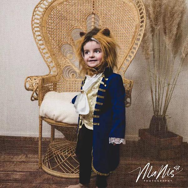 Halloween Skönheten och Odjuret Barn Cosplay Kostym Party Fancy Dress Up Outfit S