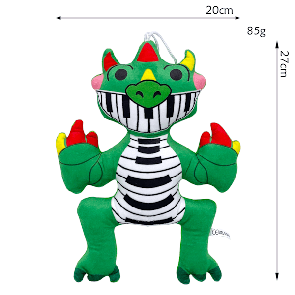 Yarnaby Pianosaurus Nightmares Critters Blødt Plyslegetøj Harleys Sawyer Anime Gave B