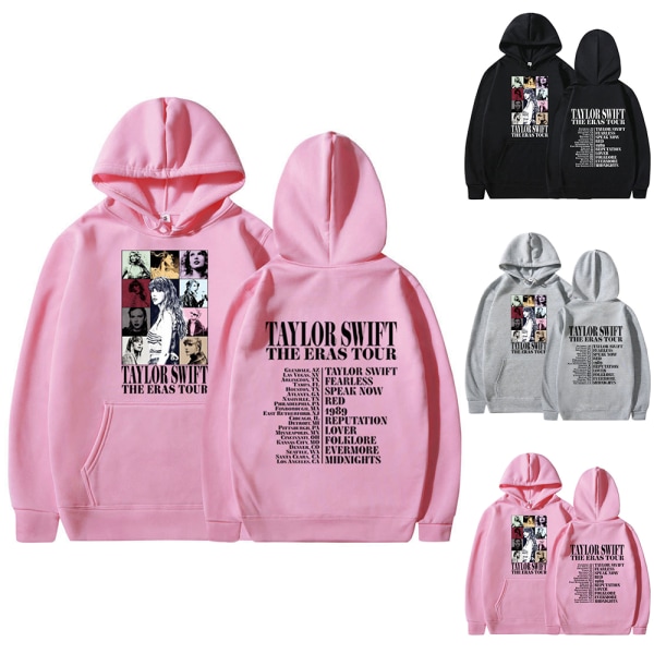 Taylor Print Sweatshirt för kvinnor, huvtröja för män, present till fans black M