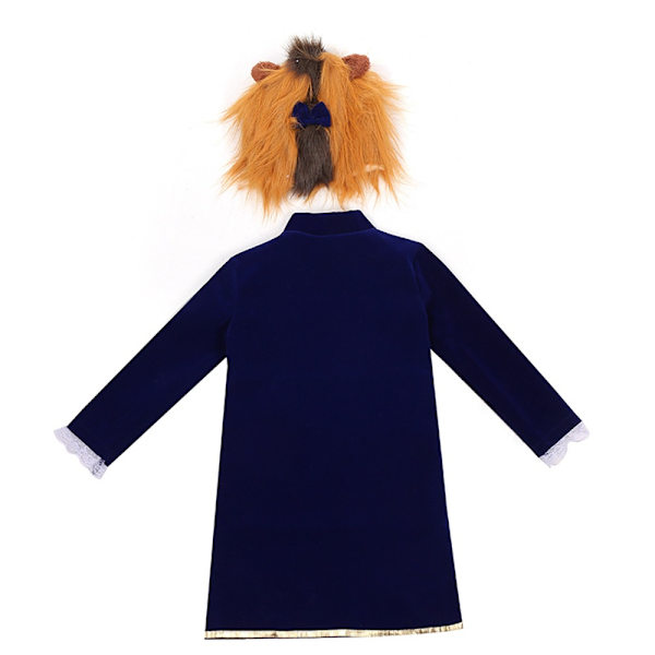 Halloween Skönheten och Odjuret Barn Cosplay Kostym Party Fancy Dress Up Outfit S