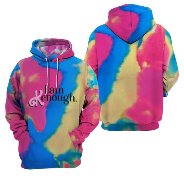 Kvinnor Barbie Filmer Jag Är Kenough Kostym Hoodies Pullover Topp 4XL