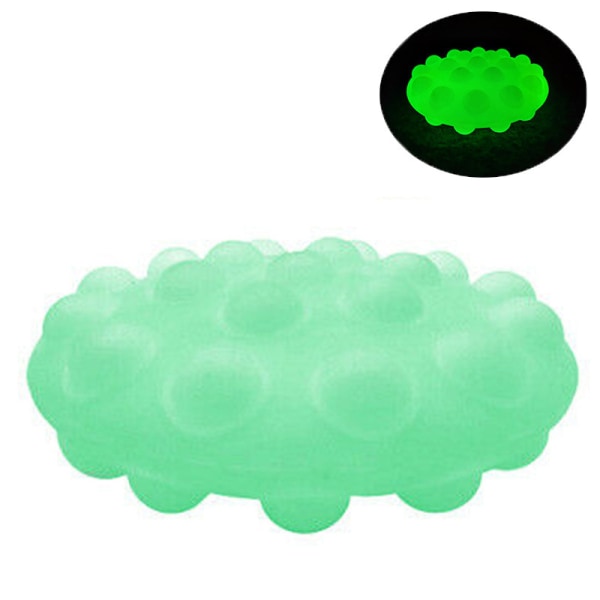 Push It Bubble Sensory Fidget Toy Decompression Squeeze Ball G(Luminous)